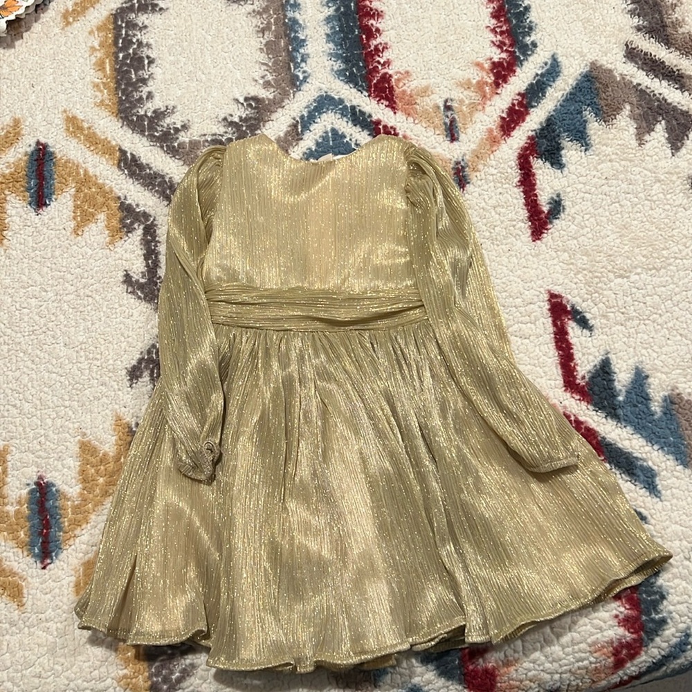 Gold toddler dress